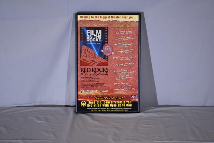 2nd Annual Film on the Rocks -Framed Poster