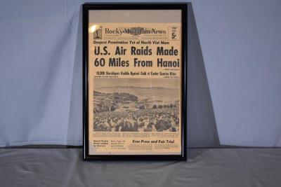 Red Rocks New's Clippings -Framed
