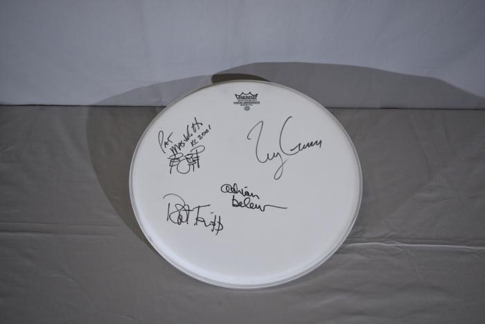 King Crimson Signed Drumhead
