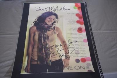 Sarah Mclachlan Signed Poster