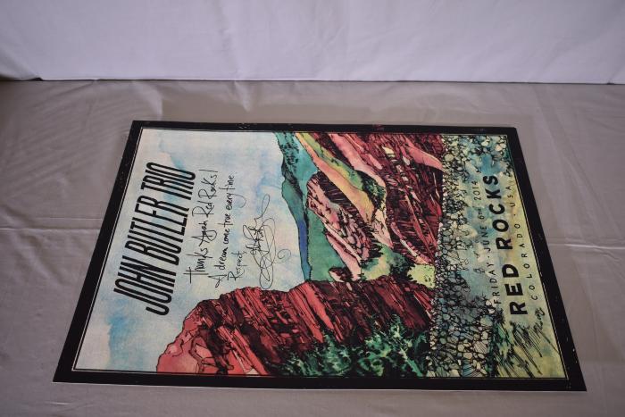 John Butler Trio (Special Red Rocks Signed Poster)