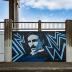 Untitled (portrait of Nikola Tesla in blue)