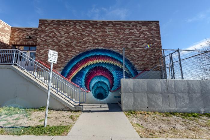 Untitled (abstract multi-colored eye)