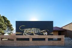 Untitled (tiger playing with world ball) 