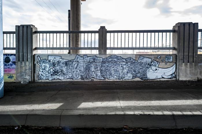 Untitled (bless this mess: black and white objects)