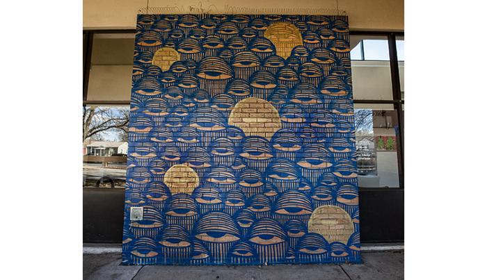 Untitled (blue and gold eyes)