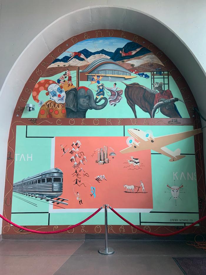 Historic Denver Coliseum Colorful Colorado