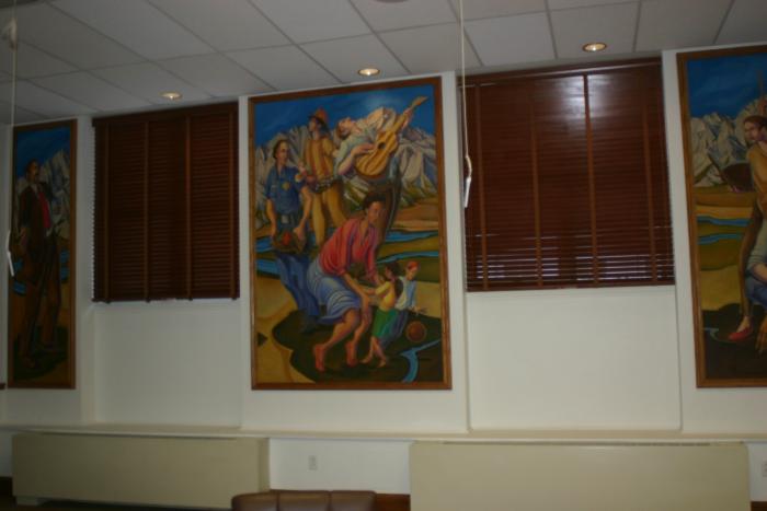 Untitled (murals in Council Chambers)